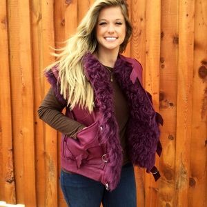 Yak and Deerskin Reversible Vest Handmade